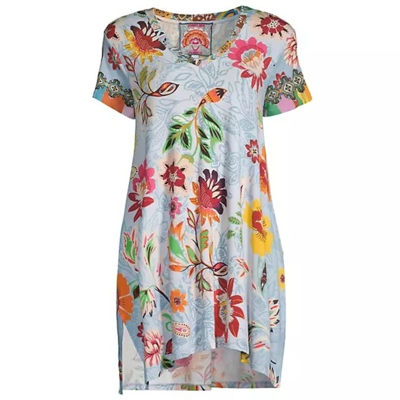 Johnny Was Floral V-Neck Paisley Floral Print Tunic Top Size X Large - Picture 5 of 12